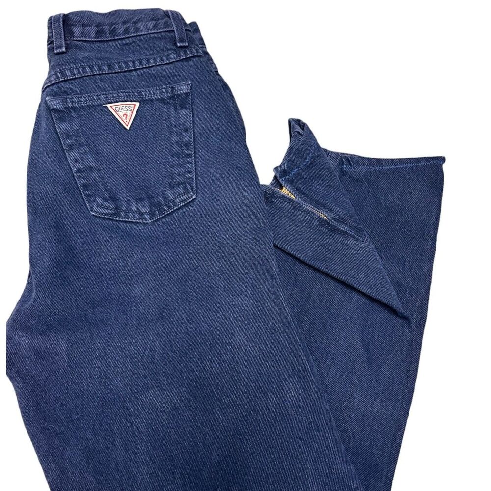 Vintage GUESS Jeans – Made in USA – Size 30 – Dark Wash Straight Leg